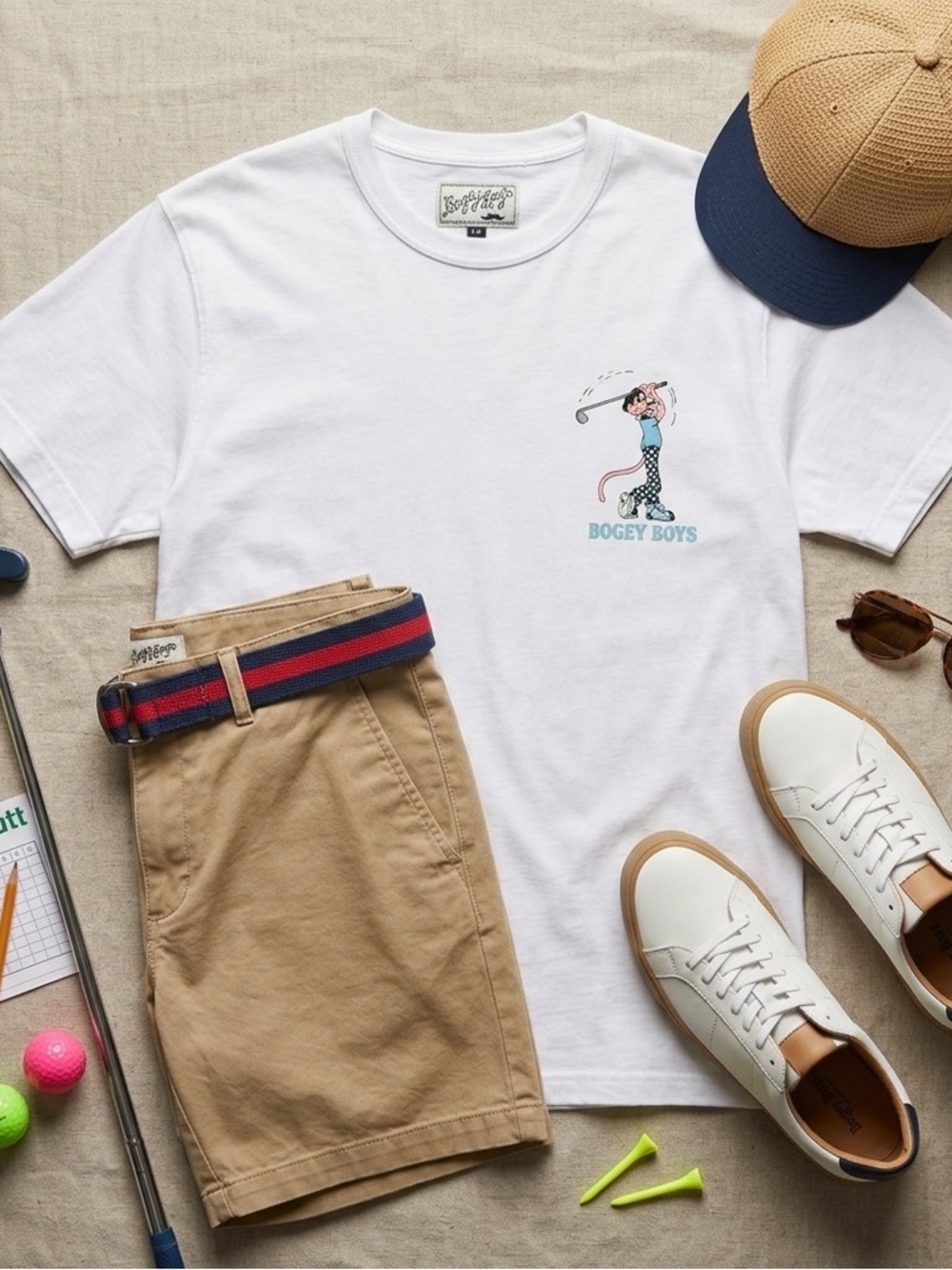 Rare - Bogey Boys “Birdie Now, Triple Later” Graphic Tee – Pink Panther – Large
